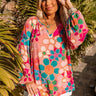 So Easy To Love Floral Top in Pink Curves Image - 1