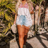 Private Cabana Embroidered Top Curves Image - 1