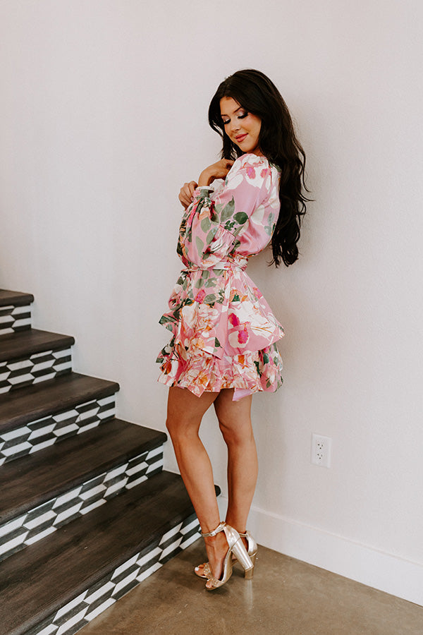 Sweet Romance Floral Ruffle Dress Image - 5
