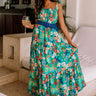 Chasing Sunshine Floral Maxi in Turquoise Image - 1