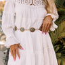 Stop The Show Concho Belt In Gold Image - 1
