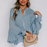 Weekend Trip Travels Shift Top in Airy Blue Image - 1