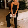 Set To Jet Smocked Jumpsuit In Black Image - 1