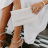 Mrs. Embellished Pearl Clutch Image - 1