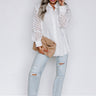 Feeling Idyllic Eyelet Button Up in Ivory Image - 1