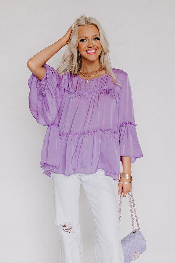 Meadow View Shift Top in Lavender Image - 2