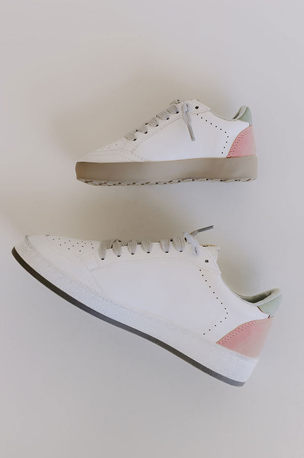The Honeybee Toddler's Vintage Sneaker in Silver Image - 2