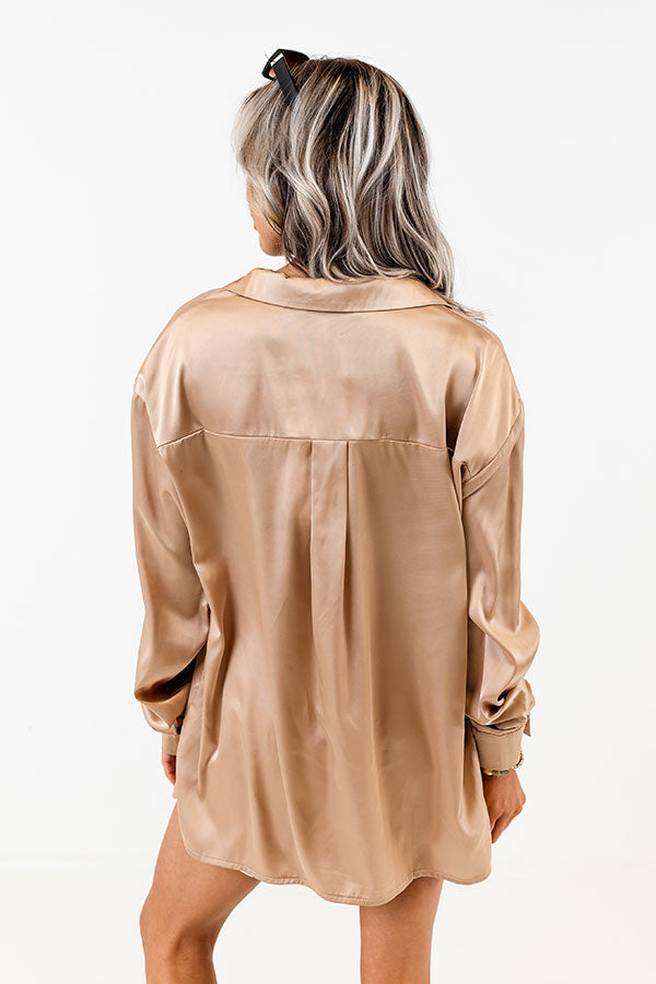 Reaching Out To You Shift Top In Taupe Image - 4