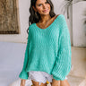 Eye Candy Tunic Sweater In Turquoise Image - 1