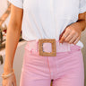 Love By The Coast Woven Belt In Pink Image - 1