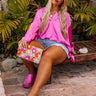 Plan For The Best Shift Top In Hot Pink Curves Image - 1