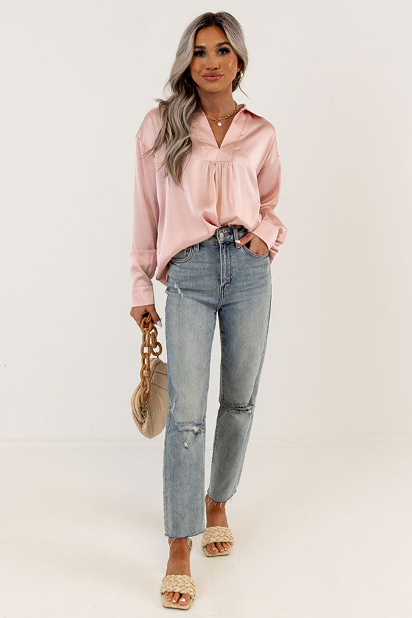 Reaching Out To You Shift Top In Pink Image - 2
