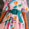 Love By The Coast Woven Belt In Turquoise Image - 1