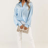 Reaching Out To You Shift Top In Sky Blue Image - 1