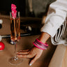 Wave To You Bangle Bracelet Set In Pink Image - 1