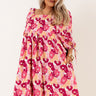 Brilliant And Charming Floral Babydoll Dress Curves Image - 1