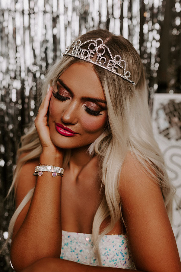 Bride To Be Rhinestone Tiara Image - 2