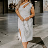 Absolutely Elegant One Shoulder Midi Curves Image - 1