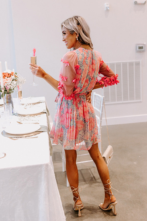 Tea Party Vibes Pleated Dress Image - 3