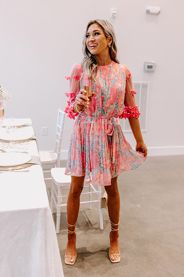 Tea Party Vibes Pleated Dress Image - 2