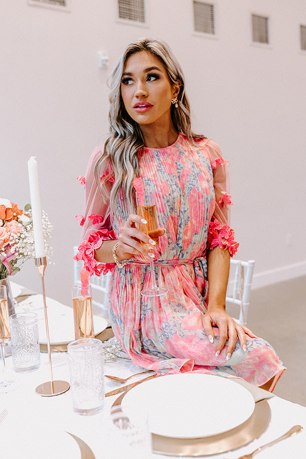 Tea Party Vibes Pleated Dress Image - 1