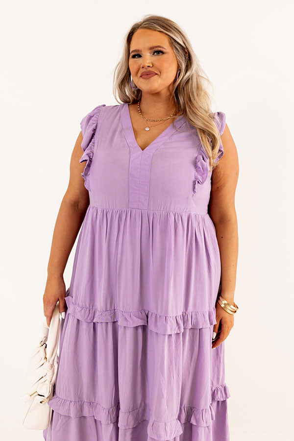 Patio Days Midi In Lavender Curves Image - 2
