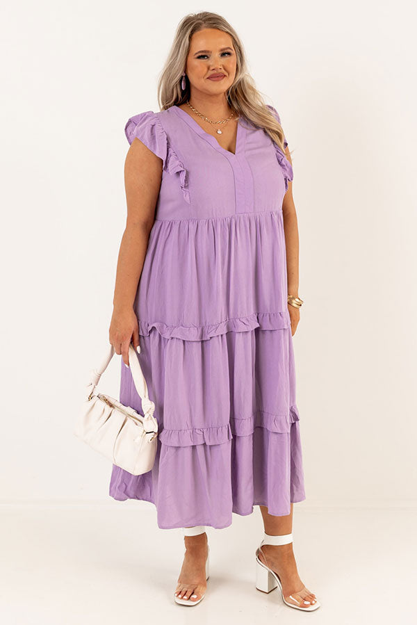 Patio Days Midi In Lavender Curves Image - 5