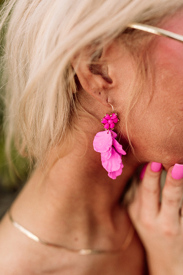 Parkside Pretty Earrings In Hot Pink Image - 2