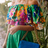 Iconic Crush Micro Suede Purse In Royal Blue Image - 1