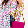 Iconic Crush Micro Suede Purse In Fuchsia Image - 1
