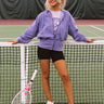 Along The Path Sweater In Purple Image - 1