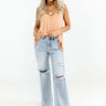 Risen The Jolene High Waist Distressed Jean Image - 1