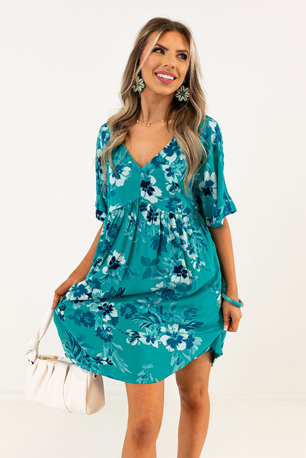 Try To Resist Babydoll Dress In Turquoise Image - 2