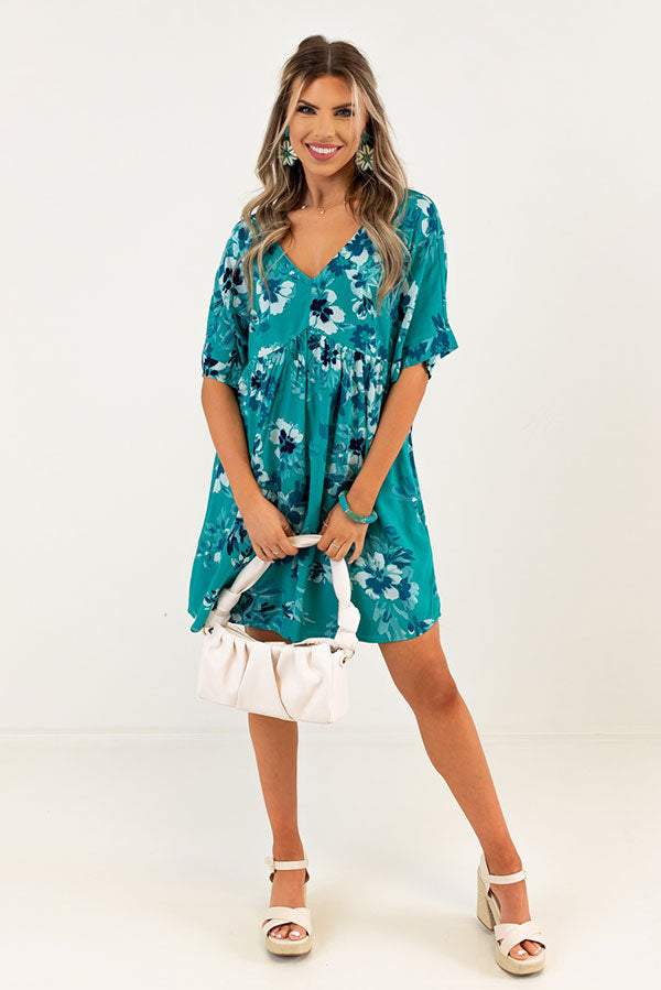 Try To Resist Babydoll Dress In Turquoise Image - 1