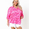 Sweetest Gesture Button Up In Pink Curves Image - 1