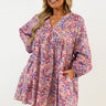 Party in Galveston Babydoll Dress in Blooming Dahlia Curves Image - 1