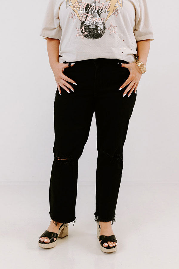 The Meena High Waist Distressed Jean Curves Image - 4