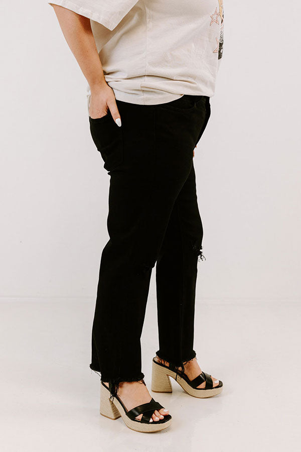 The Meena High Waist Distressed Jean Curves Image - 2