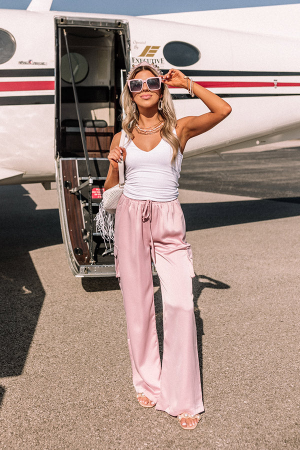 Sure And Steady High Waist Trousers In Blush Image - 1