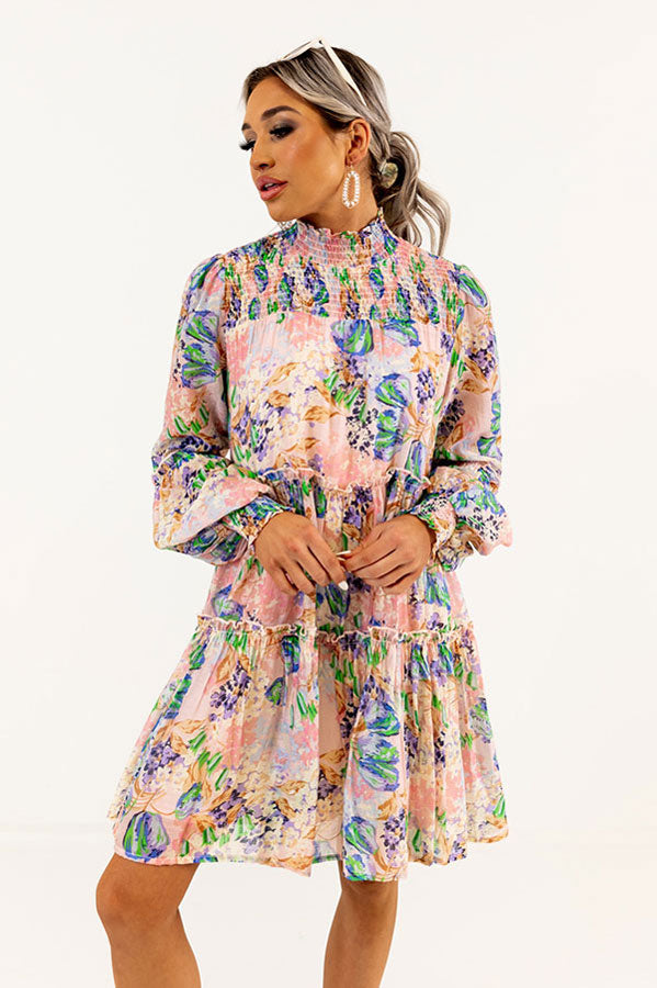 Coastal Kisses Floral Shift Dress Image - 2