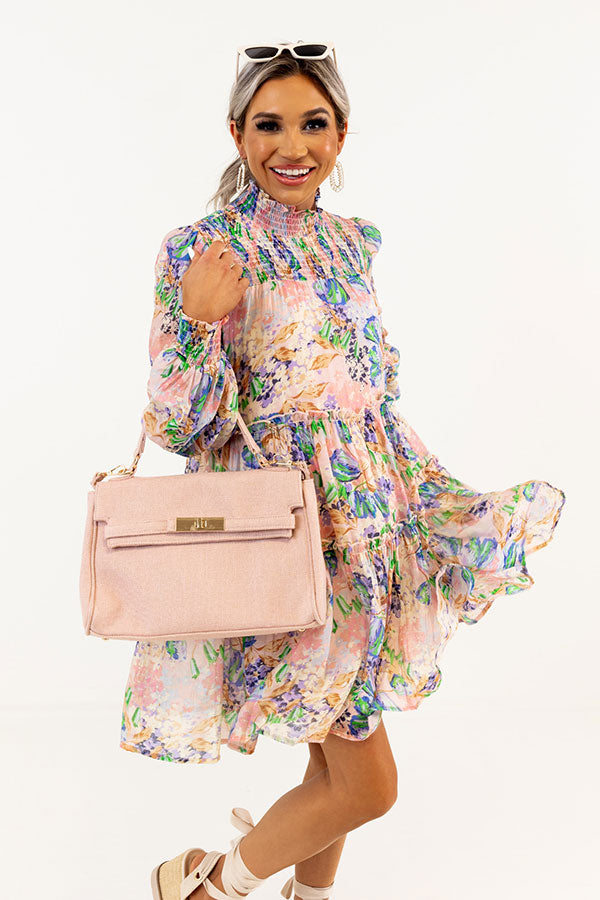 Coastal Kisses Floral Shift Dress Image - 5