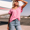 Trading Favors Shift Tee In Pink Image - 1