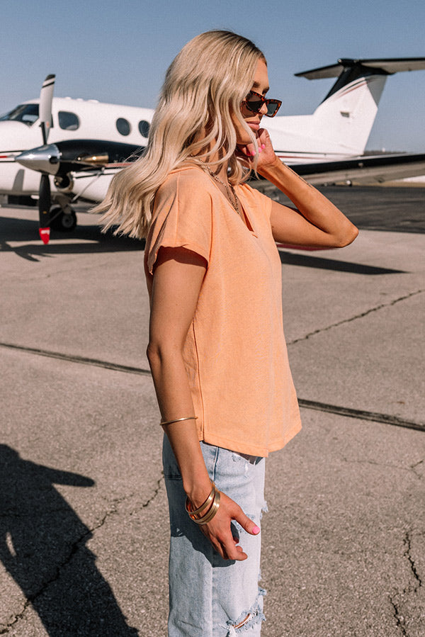 Trading Favors Shift Tee In Orange Image - 3