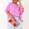 Appreciate You Shift Top In Bubblegum Pink Curves Image - 1