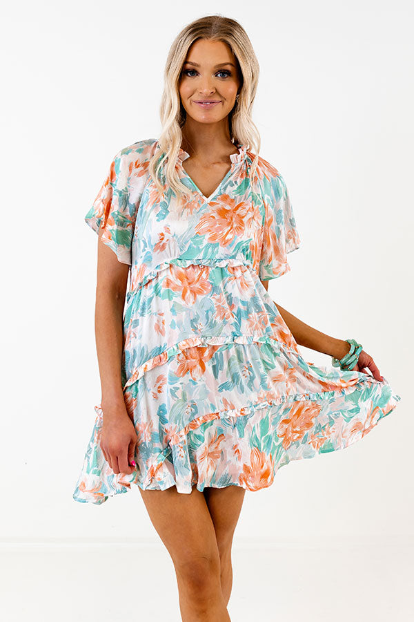 Coastal Ambiance Babydoll Dress Image - 4