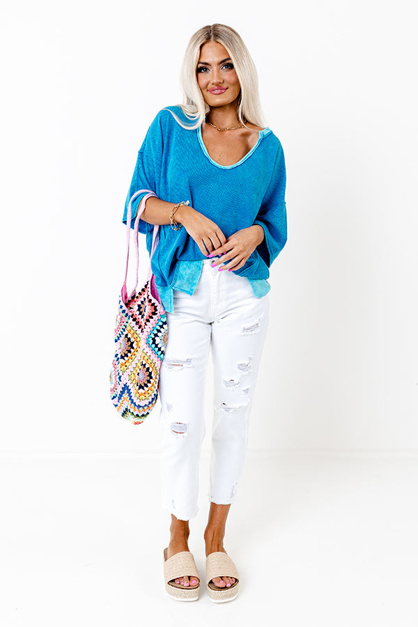 Plenty Of Sunshine Waffle Knit Top Image - 2