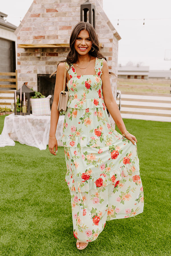 Greek Isles Floral Maxi Image - 1