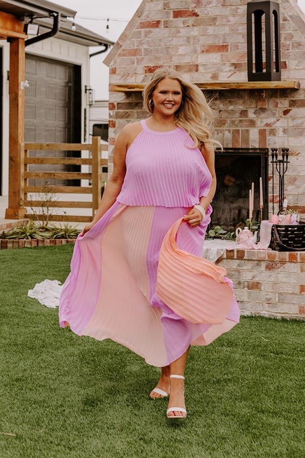 Dreamy Daze Pleated Maxi Curves Image - 5