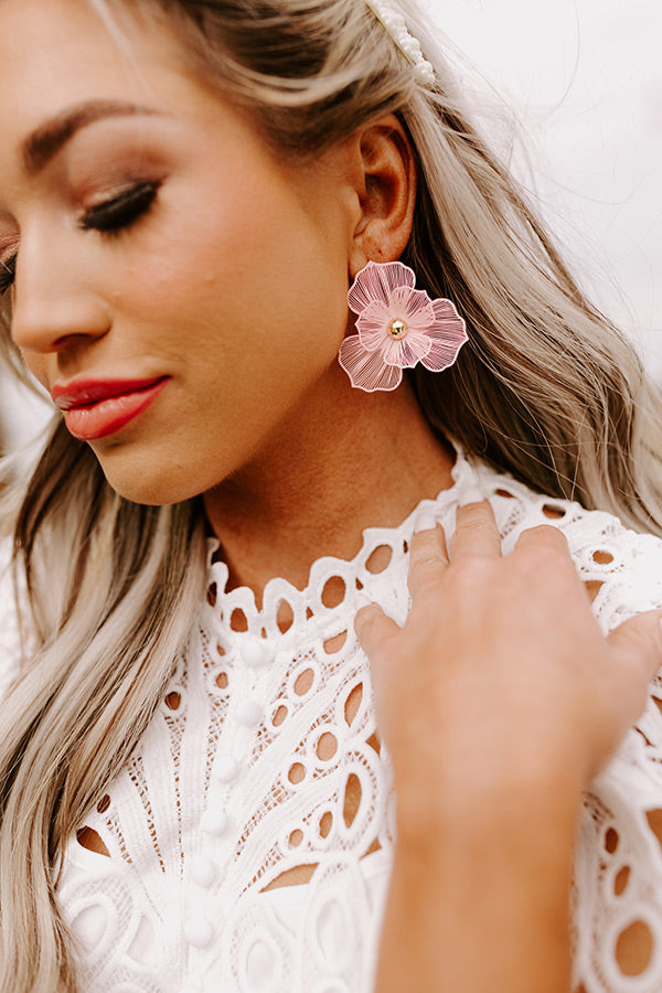 Paradise Dreaming Earrings In Pink Image - 2