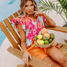 Inspiring Sights Floral Top In Hot Pink Image - 1